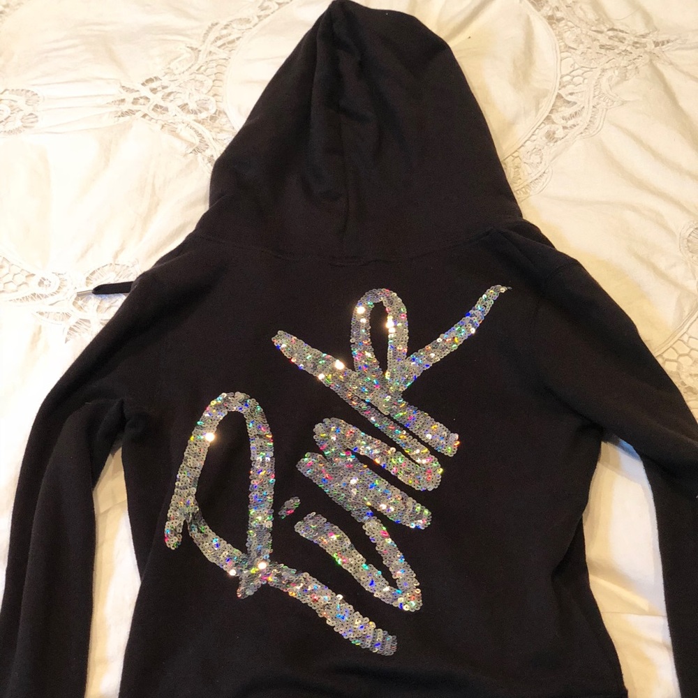 Victoria secret pink sequin sweatshirt